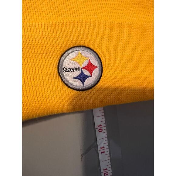 Pittsburgh Steelers logo knit Ski hat, Yellow - Picture 3 of 4